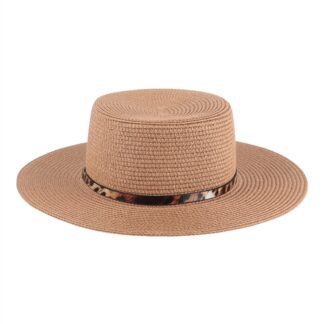 Panama Brim Hat - Brown